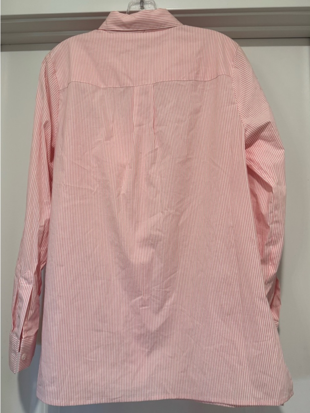 NWT Michael Kors Women’s Caribbean Pink Striped Button-Up Shirt Size M - Picture 2 of 9